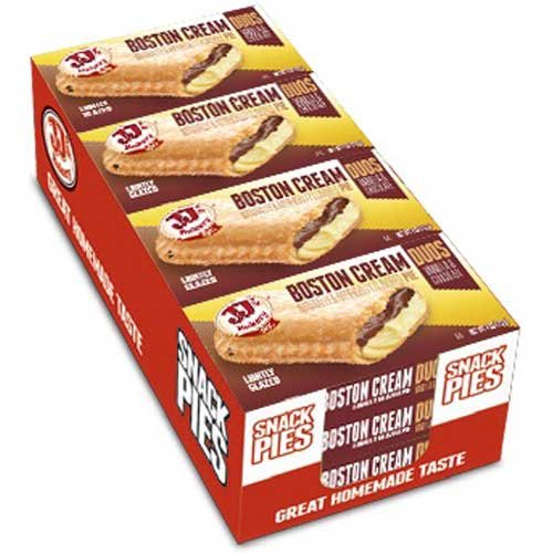 JJ Bakery Duos Boston Cream Pie -- 12 per case.