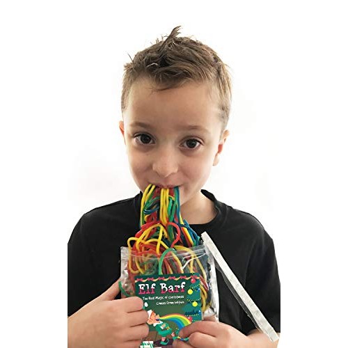 Elf Barf Rainbow Lace Licorice Funny Unique Christmas Stocking S