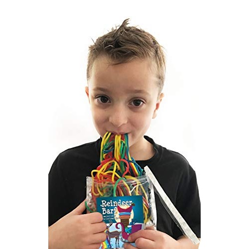 Reindeer Barf Rainbow Lace Licorice Funny Unique Christmas Stock