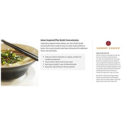 Jma Shop Savory Choice Pho Liquid Broth Concentrate, Vegetable