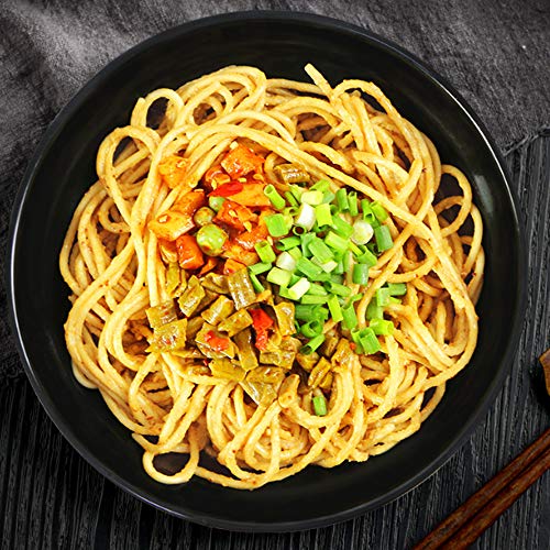 8 Servings 4 Boxes Wuhan Hot Dry Noodles, Traditional Chinese