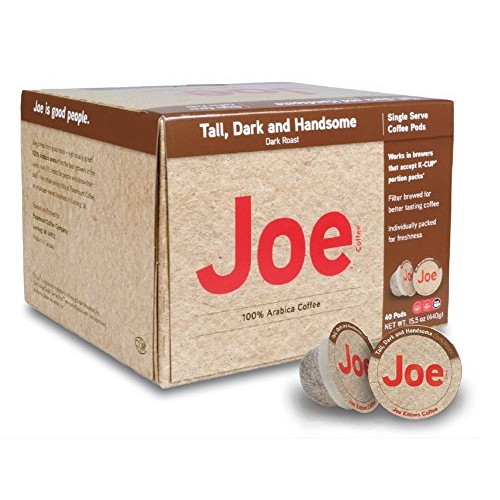 Joe Knows Coffee, Tall Dark And Handsome, Single Serve Coffee Po