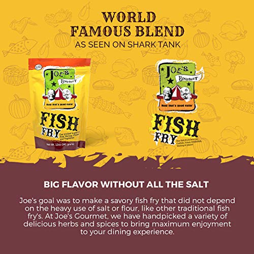 Joes Gourmet Fish Fry, Seafood Breading Mix, As Seen On Shark T