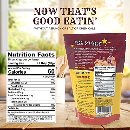 Joes Gourmet Fish Fry, Seafood Breading Mix, As Seen On Shark T