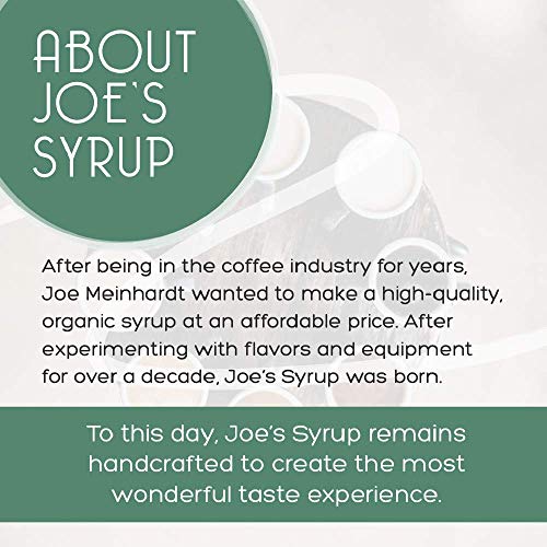 Joe’S Syrup Organic Flavored Syrup, Premium Syrup Pump, 1 Pack