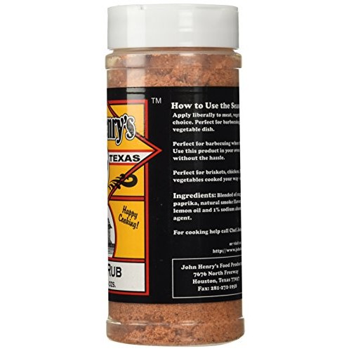 John Henrys Pecan Rub 11.5 Oz
