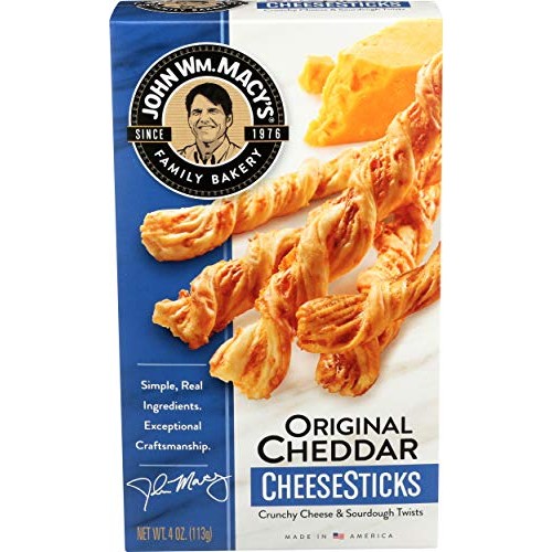 John Macys Cheesesticks Original Cheddar, 4 Oz