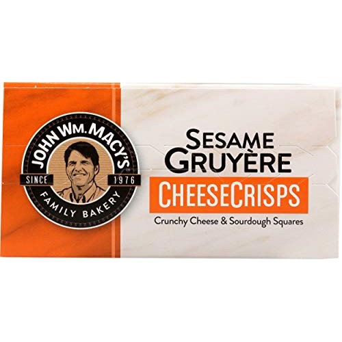 John Macys, Crisps Sesame Gruyere, 4.5 Ounce