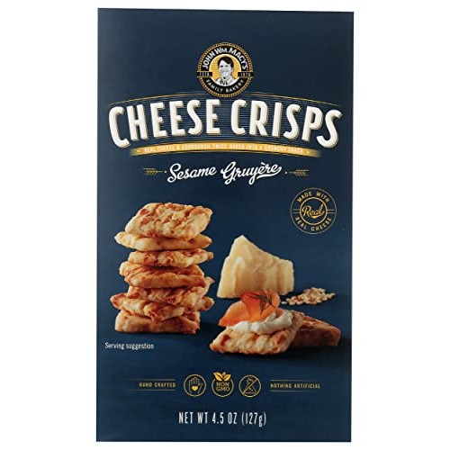 John Macys, Crisps Sesame Gruyere, 4.5 Ounce