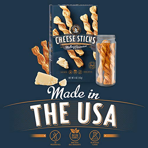 John Wm Macys Cheese Sticks - Melting Parmesan - 4 Ounce 3 Pac