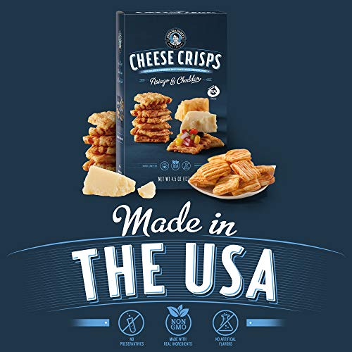 John Wm. Macys Cheesecrisps, Asiago &Amp; Cheddar, 4.5 Ounce Box, P