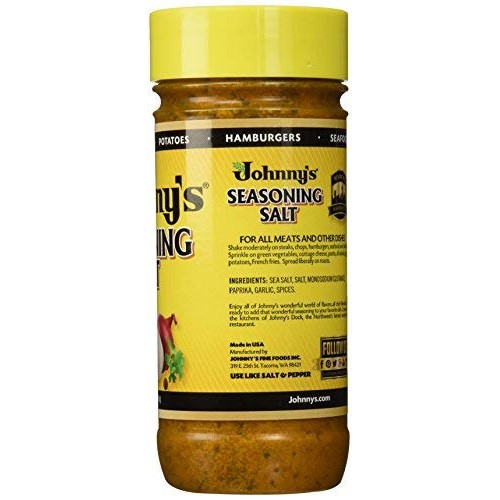 Johnnys, Seasoning Salt, 16Oz Bottle Individual