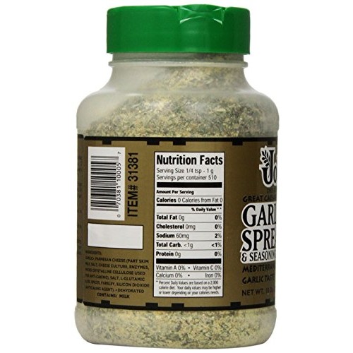 Johnnys Garlic Spread And Seasoning, 18 Ounce