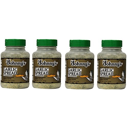 Johnnys Garlic Spread and Seasoning XjECar, 4Pack 18 Ounce