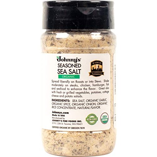 Johnnys Organic Seasoned Sea Salt 1 Pack