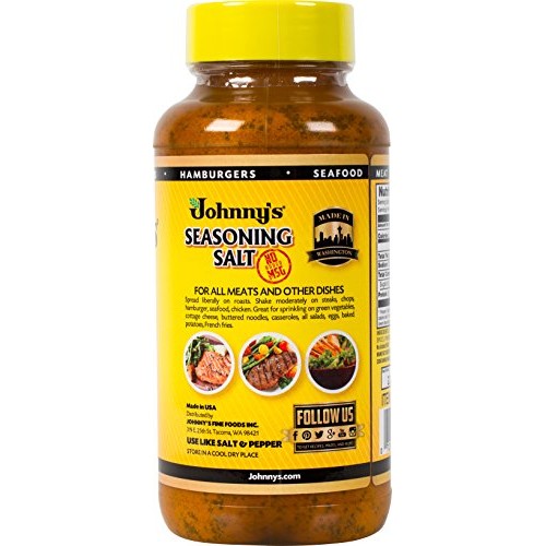 Johnnys Seasoning Salt, No Msg, 42 Ounce