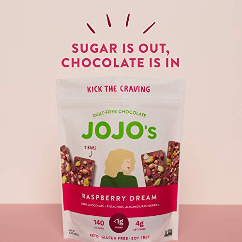 Jojos Dark Chocolate Bars Made With Hemp, Plant Based Protein,