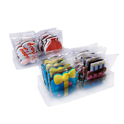 Jolly Cookies Hand Decorated Chocolate Butter Cookies 16 Count -