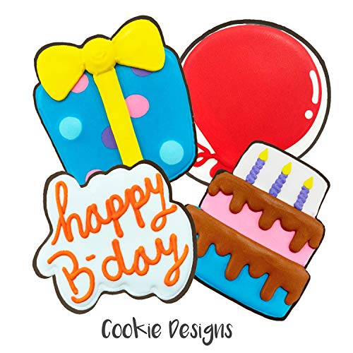 Jolly Cookies Hand Decorated Chocolate Butter Cookies 16 Count -