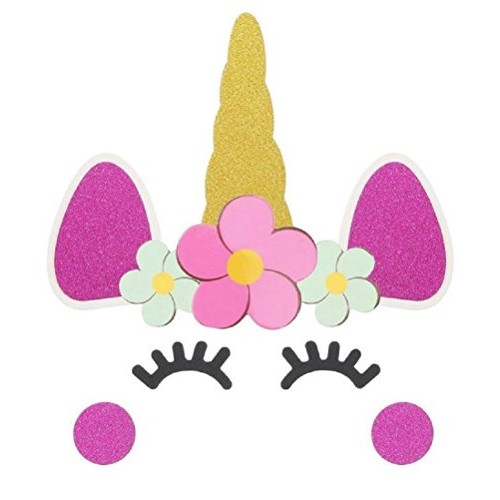Unicorn Birthday Cake Topper Set - Complete Party Cake Decoratin