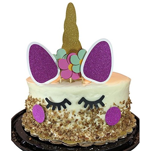 Unicorn Birthday Cake Topper Set - Complete Party Cake Decoratin