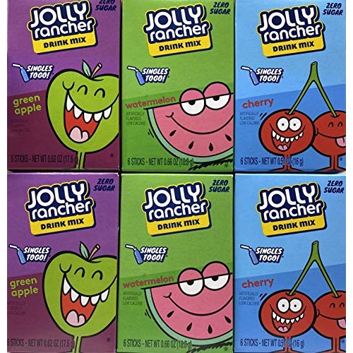 Jolly Rancher Singles To Go - Variety Pack Of 6 Variety