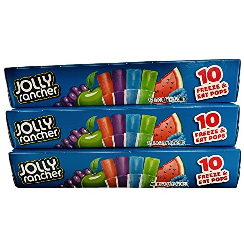 Jolly Rancher Freezer Pops, Watermelon, Green Apple, Grape, Blue...