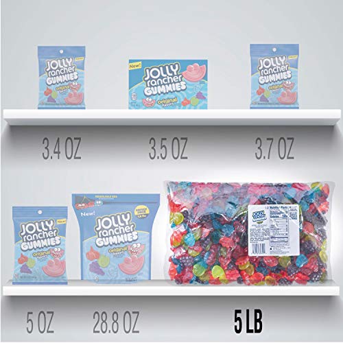 Jolly Rancher Gummies Original Fruit Flavor Bulk Candy, 5 Lb