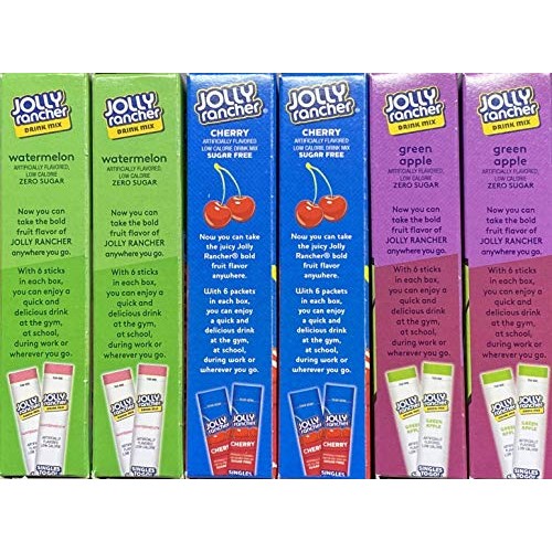 Jolly Rancher Singles To Go Drink Mix Variety Set -- 36 Singles