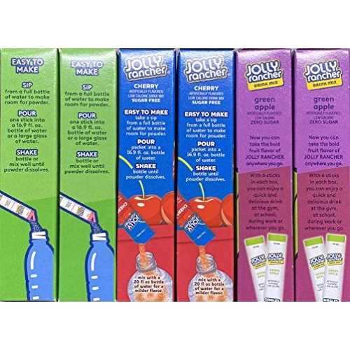 Jolly Rancher Singles To Go Drink Mix Variety Set -- 36 Singles