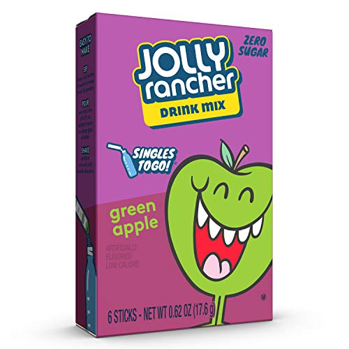 Jolly Rancher Singles To Go Powdered Drink Mix, Green Apple, 12