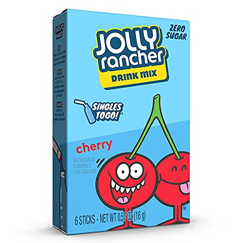 Jolly Rancher Singles-To-Go Sugar Free Drink Mix, Cherry, 6 CT ...