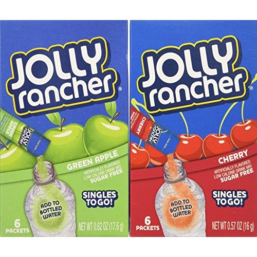 Jolly Rancher Singles To Go Variety Bundle 0.57 Oz Pack Of 12
