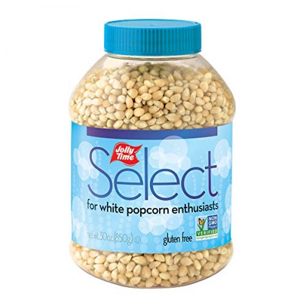 JOLLY TIME Select Popcorn Kernels – Gourmet White Popping Corn, ...