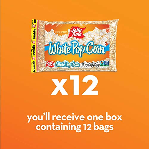 Jolly Time White Popcorn Kernels | Bulk Bags Of Tender Non- Gmo