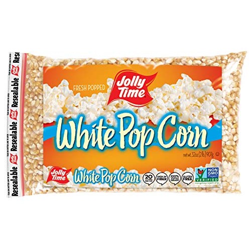 Jolly Time White Popcorn Kernels | Bulk Bags Of Tender Non- Gmo