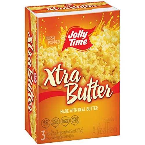 Jolly Time Xtra Butter Microwave Popcorn | Gourmet Popcorn Made