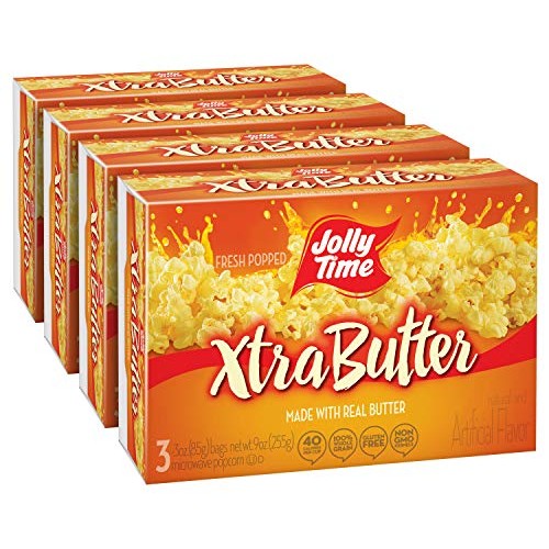 Jolly Time Xtra Butter Microwave Popcorn | Gourmet Popcorn Made