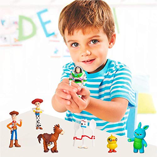 7 Pcs Toy Story Cake Toppers Mini Figurines Cupcake Decorations