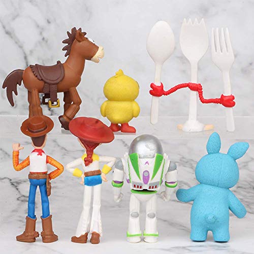 7 Pcs Toy Story Cake Toppers Mini Figurines Cupcake Decorations