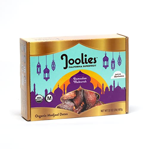 Joolies Organic Whole Medjool Dates | Jumbo Grade, 2 Pound Speci