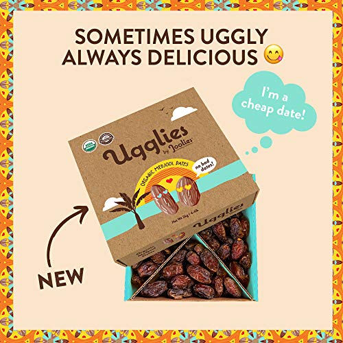 Joolies - Organic Medjool Dates - Ugglies, Whole Fruit 2Kg -