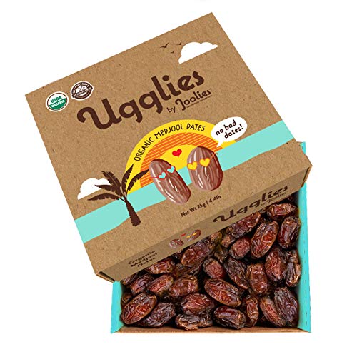 Joolies - Organic Medjool Dates - Ugglies, Whole Fruit 2Kg -