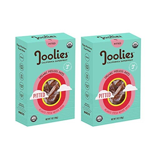 Joolies Organic Pitted Medjool Dates | 7 Ounce, 2 Pack | Fresh C