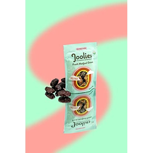 Joolies Organic Pit-Free Medjool Dates | 9 Ounce Pouch| Fresh Ca...