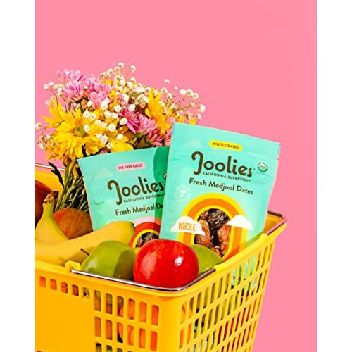 Joolies Organic Pit-Free Medjool Dates | 9 Ounce Pouch| Fresh Ca...