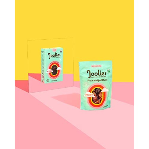 Joolies Organic Pit-Free Medjool Dates | 9 Ounce Pouch| Fresh Ca...
