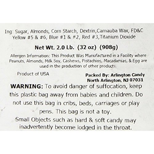 Jordan Almonds Pastel 2 Lb Bag