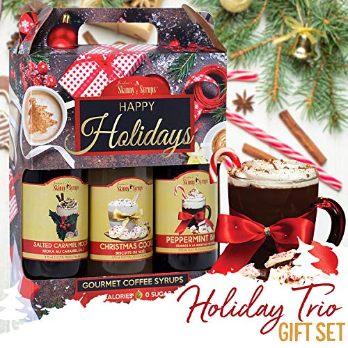 Jordans Skinny Syrups Happy Holidays Gourmet Coffee Syrup Trio: