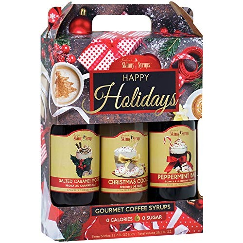Jordans Skinny Syrups Happy Holidays Gourmet Coffee Syrup Trio: